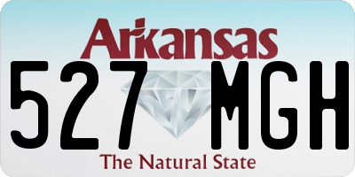 AR license plate 527MGH