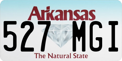 AR license plate 527MGI