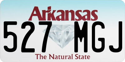 AR license plate 527MGJ
