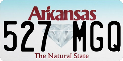 AR license plate 527MGQ