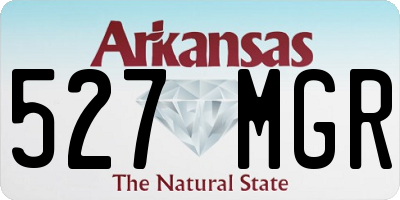 AR license plate 527MGR