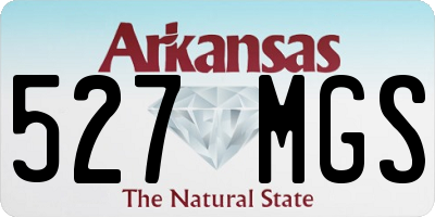 AR license plate 527MGS