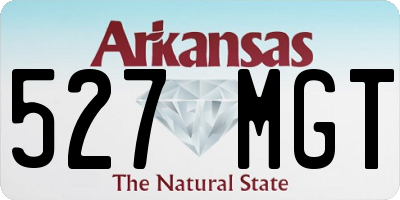 AR license plate 527MGT