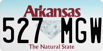 AR license plate 527MGW