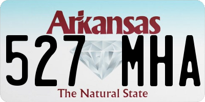 AR license plate 527MHA