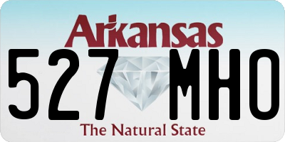 AR license plate 527MHO