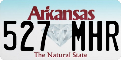 AR license plate 527MHR