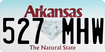 AR license plate 527MHW