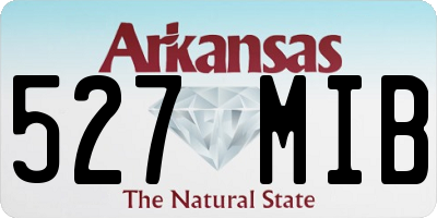 AR license plate 527MIB