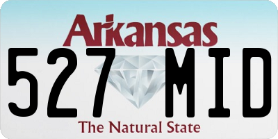 AR license plate 527MID