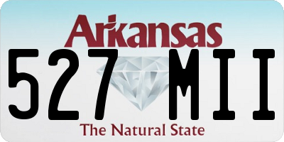 AR license plate 527MII