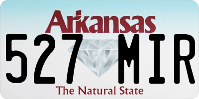 AR license plate 527MIR