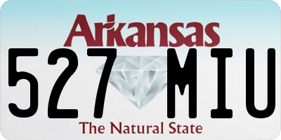 AR license plate 527MIU