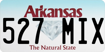 AR license plate 527MIX