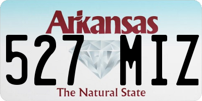 AR license plate 527MIZ
