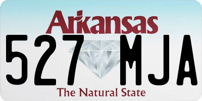 AR license plate 527MJA