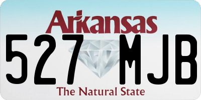 AR license plate 527MJB