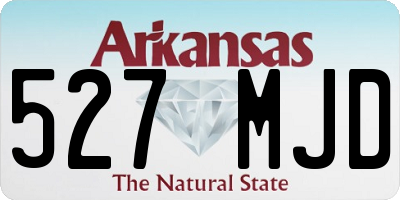 AR license plate 527MJD