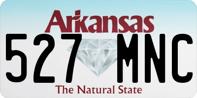 AR license plate 527MNC