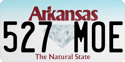 AR license plate 527MOE