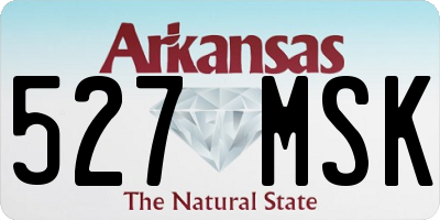 AR license plate 527MSK