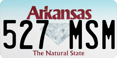 AR license plate 527MSM