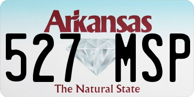 AR license plate 527MSP