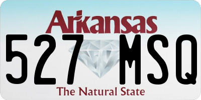 AR license plate 527MSQ