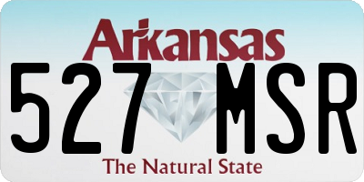 AR license plate 527MSR