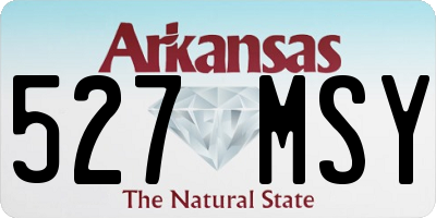 AR license plate 527MSY