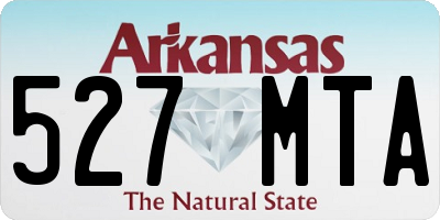 AR license plate 527MTA