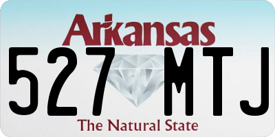 AR license plate 527MTJ