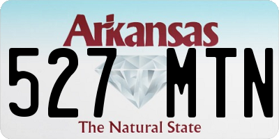 AR license plate 527MTN