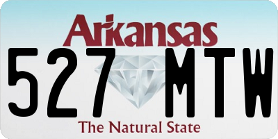 AR license plate 527MTW
