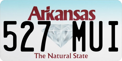 AR license plate 527MUI