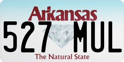 AR license plate 527MUL