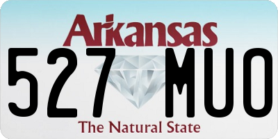 AR license plate 527MUO