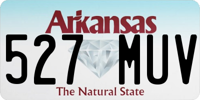 AR license plate 527MUV