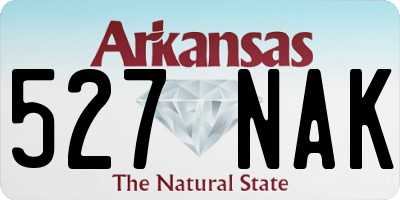 AR license plate 527NAK