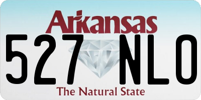 AR license plate 527NLO