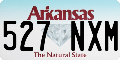 AR license plate 527NXM