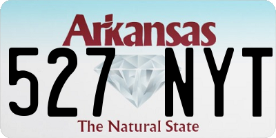 AR license plate 527NYT