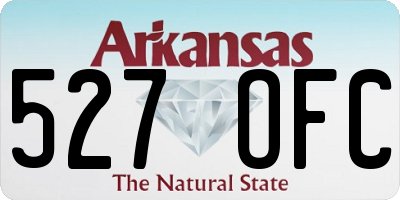 AR license plate 527OFC