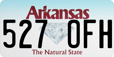AR license plate 527OFH