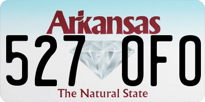 AR license plate 527OFO