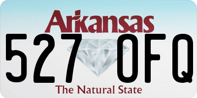 AR license plate 527OFQ