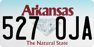 AR license plate 527OJA