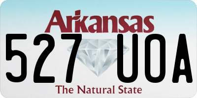 AR license plate 527UOA