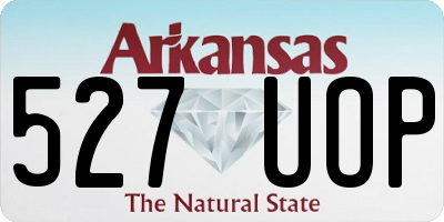 AR license plate 527UOP