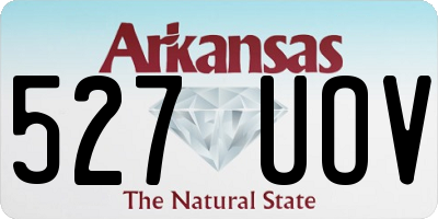 AR license plate 527UOV